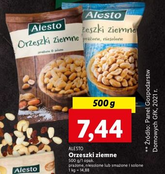 Lidl Orzeszki ziemne smażone i solone alesto oferta