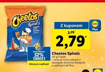 Lidl Chrupki spirals ser z ketchupem cheetos oferta
