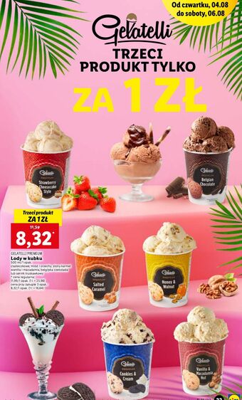 Lidl Lody wanilia i orzechy makadamia gelatelli oferta