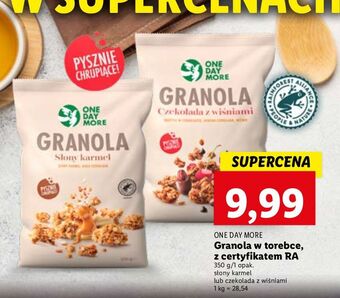 Lidl Granola słony karmel one day more oferta
