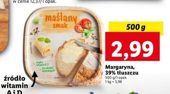 Lidl Margaryna maślany smak oferta