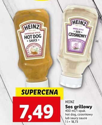 Lidl Sos czosnkowy heinz oferta