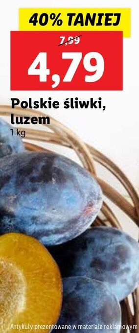 Lidl Śliwki oferta