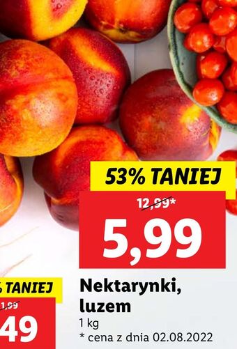 Lidl Nektarynki oferta