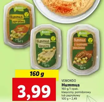 Lidl Hummus vemondo oferta