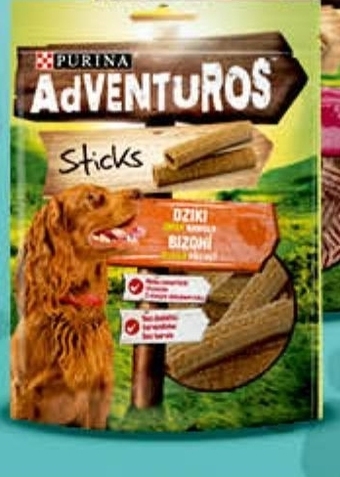 Spar Purina adventuros sticks karma dla psów dziki smak bawoła 120 g oferta