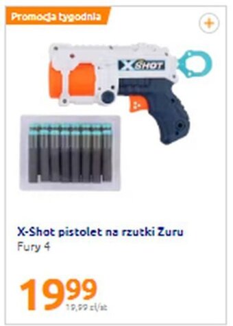Action X-Shot pistolet na rzutki Zuru Fury 4 oferta