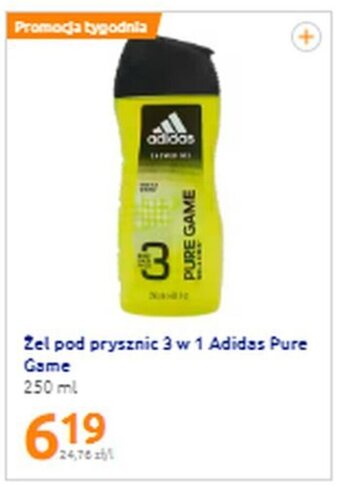 Action Adidas Żel pod prysznic 3 w 1 Adidas Pure Game 250 ml oferta