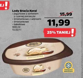Netto Lody jogurtowe z sorbetem czarnej poreczki bracia koral jak dawniej oferta