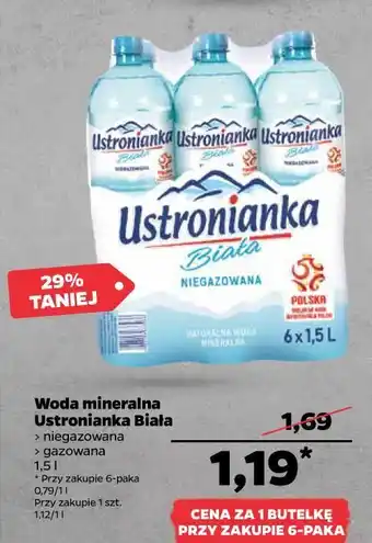 Netto Woda gazowana ustronianka biała oferta