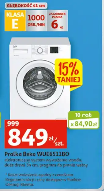 Auchan Pralka wue6511b0 oferta