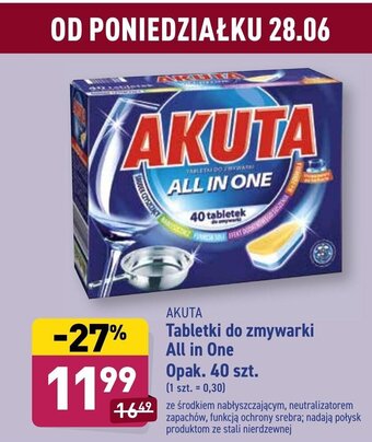 ALDI tabletki do zmywarki oferta