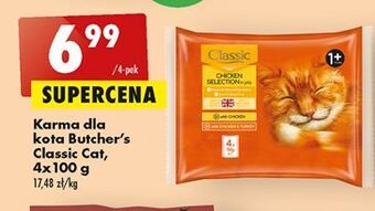 Biedronka Karma dla kota z kurczakiem butcher's classic oferta