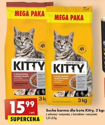 Biedronka Karma dla kota z kurczakiem i warzywami kitty oferta