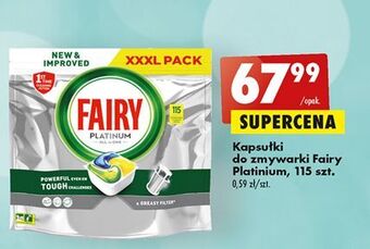 Biedronka Tabletki do zmywarki lemon fairy platinium all in 1 oferta