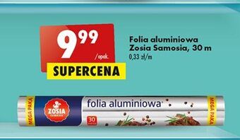 Biedronka Folia aluminiowa 30 m z tłoczeniem zosia samosia oferta