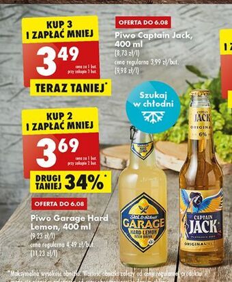 Biedronka Piwo captain jack oferta
