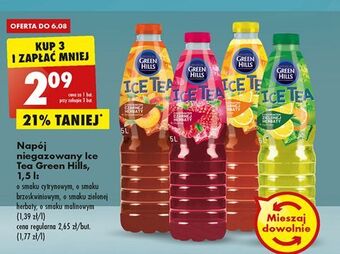 Biedronka Napój brzoskwiniowy green hills ice tea oferta