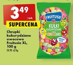 Biedronka Chrupki kukurydziane owocowe fruitusie oferta