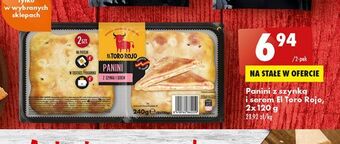 Panini z szynką i serem el toro rojo