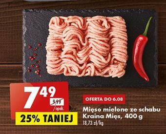 Biedronka Mięso mielone ze schabu kraina mięs oferta
