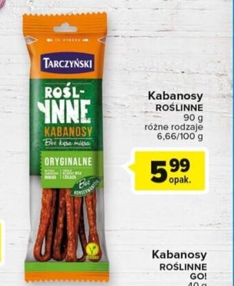 Carrefour Tarczyński Kabanosy roślinne 90 g oferta