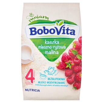 Bobovita kaszka mleczno-ryżowa malina po 4 miesiącu 230 g