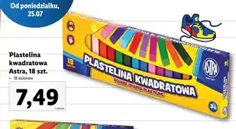 Lidl Astra Plastelina kwadratowa 18 szt. oferta