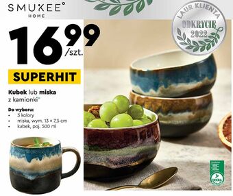 Biedronka Miska z kamionki 13 x 7.5 cm smukee home oferta