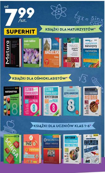 Biedronka Egzamin ósmoklasisty - arkusze język polski oferta