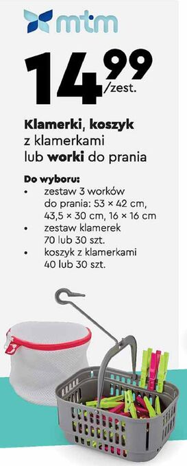 Biedronka Koszyk z klamerkami mtm oferta