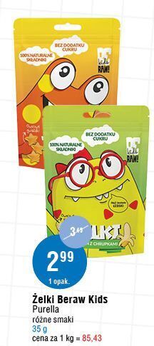 E.Leclerc Żelki o smaku mango be raw! oferta