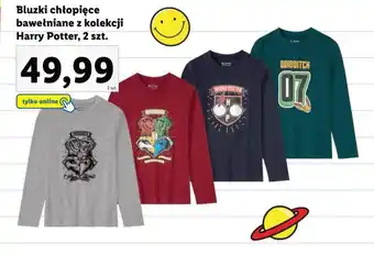 Lidl Bluzki chłopięce bawełniane z kolekcji Harry Potter 2 szt. oferta