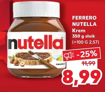 Kaufland Nutella krem do smarowania z orzechami laskowymi i kakao 350 g oferta