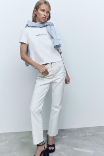 ZARA Slogan t-shirt oferta