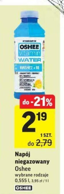 Intermarche Napój niegazowany Oshee 0,555l oferta