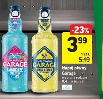 Intermarche Napój piwny Garage 0,4l oferta
