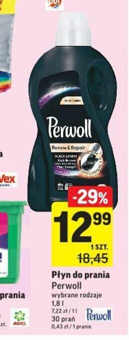 Intermarche Płyn do prania Perwoll 1,8l oferta