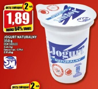 Topaz OSM Siedlce Jogurt naturalny 350 g oferta