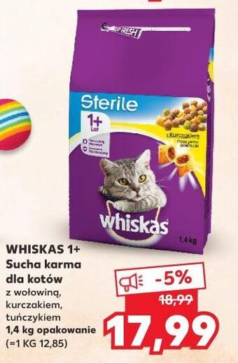 Kaufland Karma dla kota whiskas sterile oferta