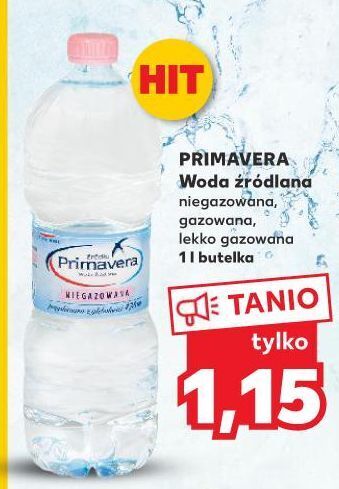 Kaufland Woda gazowana primavera oferta