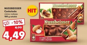 Kaufland Czekolada mleczna z całymi orzechami alpen gold nussbeisser oferta