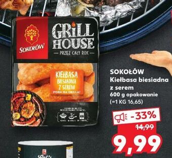 Kaufland Kiełbasa biesiadna z serem sokołów grill house oferta