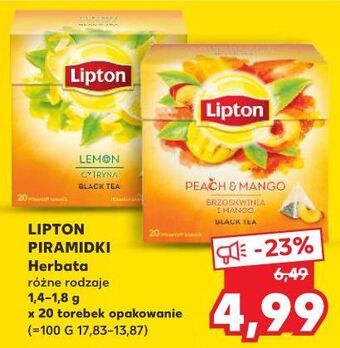 Kaufland Herbata lipton peach mango oferta