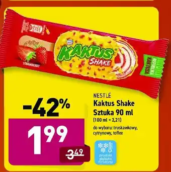 ALDI Lody shake śmietanka-karmel 1 SZT 90 ML oferta