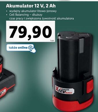 Lidl Akumulator litowo-jonowy 12v 2ah parkside oferta