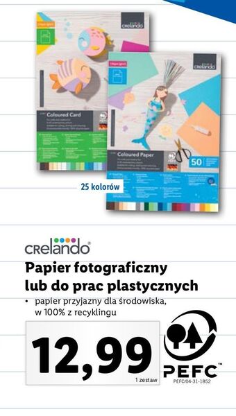 Lidl Papier fotograficzny crelando oferta