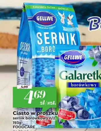 Społem Gellwe Ciasto w proszku sernik borówkowy 193 g oferta