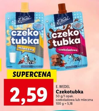 Lidl Czekotubka mleczna e. wedel oferta