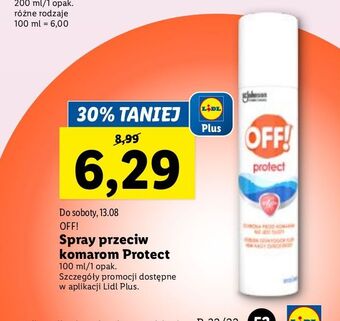Lidl Spray przeciw owadom off! protect oferta